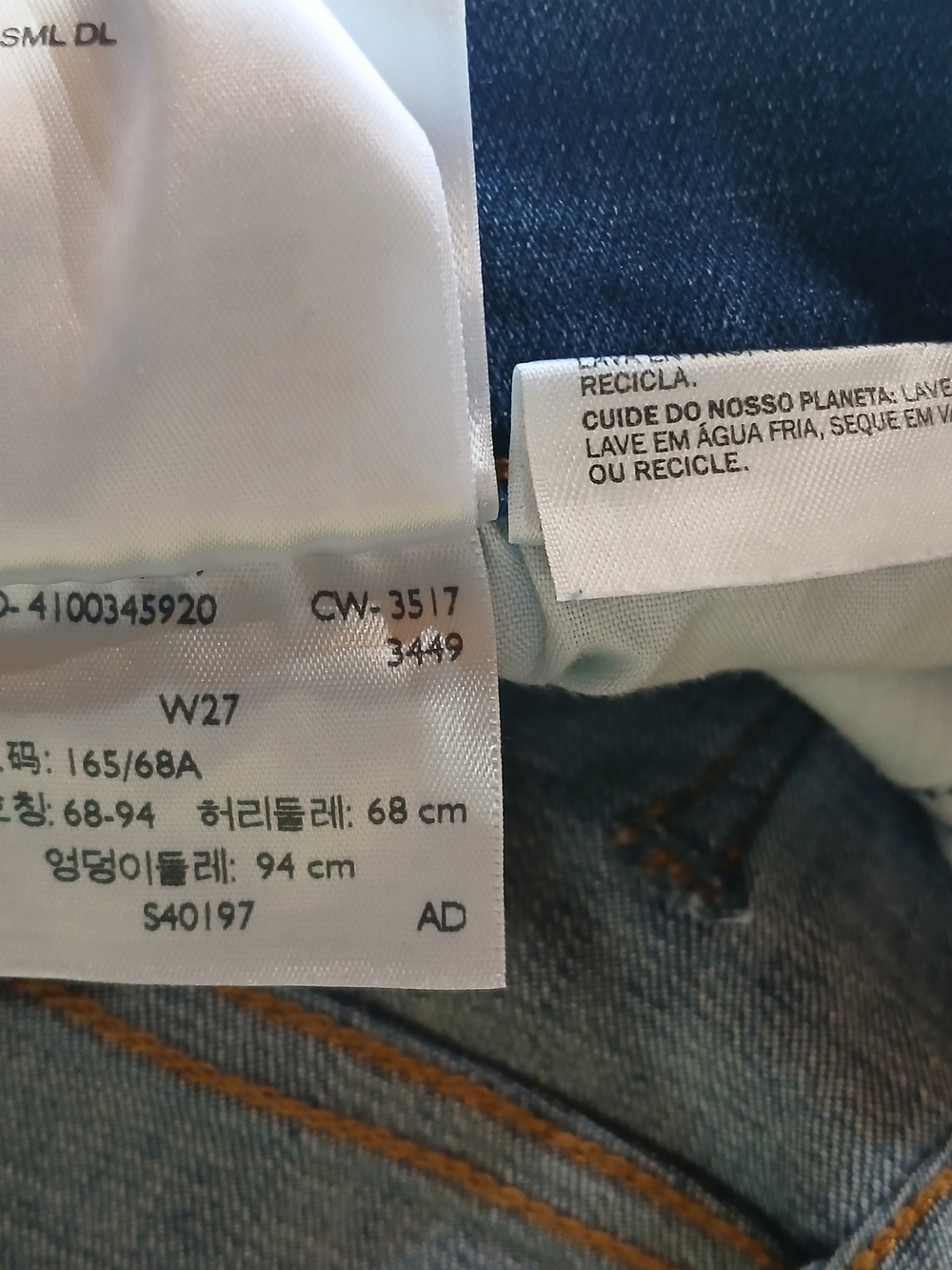 Levi's Bright Blue Denim Bermuda Shorts with Rolled Cuffs - Picture 8 of 8